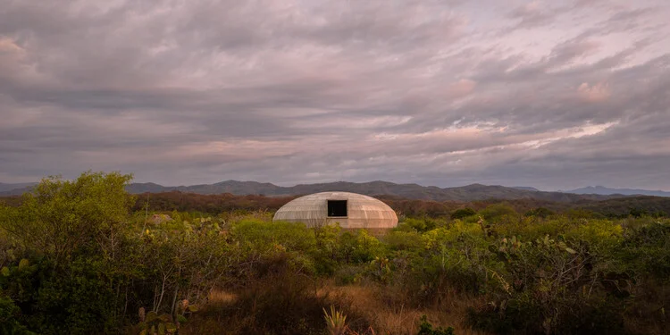 OMA / Shohei Shigematsu Designs Ellipsoidal Pavilion for Mushroom Cultivation at Casa Wabi in Oaxaca, Mexico - Image 4 of 17